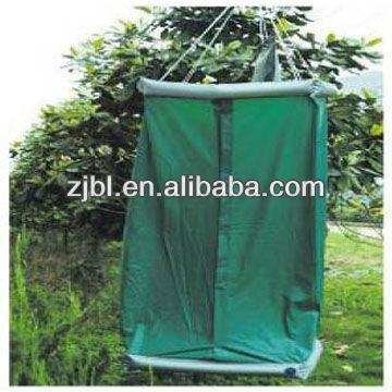 China PVC Frameless Outdoor Solar Camp Shower Enclosure for sale