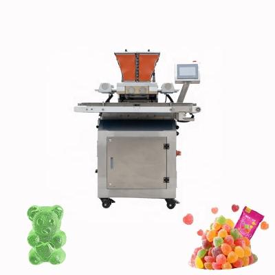 China Frying Oil Factory Automatic Gummy Jelly Fruit Gummy Candy Making Machine Chocolate Filling Machines for sale