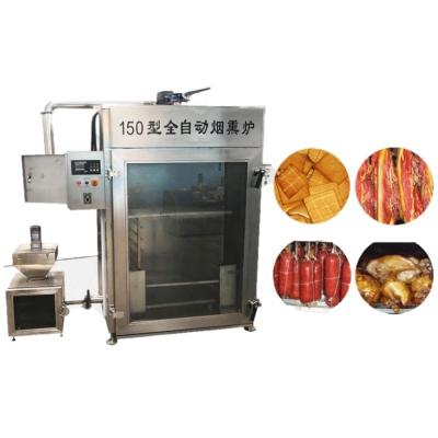 China Advanced Red Sausage Features Stainless Steel Meat Smoker Large Capacity Meat Smoking Oven Sausage Smoking House for sale