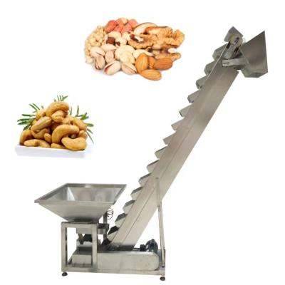 China Building Material Stores Stainless Steel Food Grade Pellet Tilted Bucket Elevator Nuts Tea Conveyor for sale