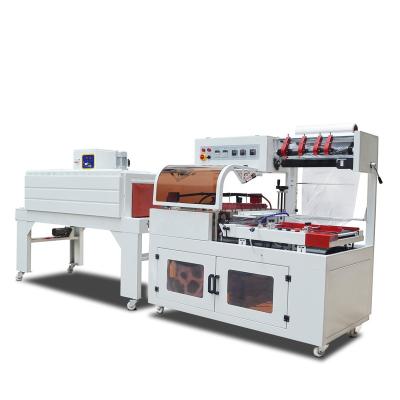 China Automatic L-Type Plastic Sealing Wrapping Machine Heat Shrink Film Sealing Machine And Food Cutting Machine for sale