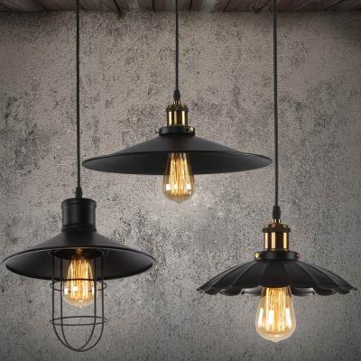 China Painting Spraying for American Metal Lamp Retro Vintage Iron Industrial Pendant Light Lamp for sale