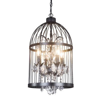 China Living room/restaurant/bar/villa/bar/exhibition birdcage chandelier decoration chandelier/wrought iron tea house/coffee shop for hotel restaurant for sale