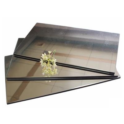 China Easy To Maintain Coated Aluminum Composite Mirror Panel Wall Cladding for sale