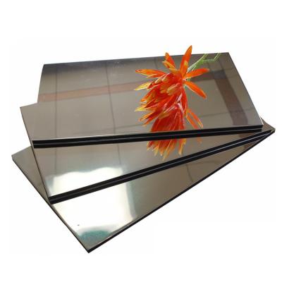 China Nice Interesting Creative Decorative Mold-proof Mirror Exterior Building Material Exterior Wall ACP for sale