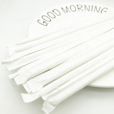 China 100% Biodegradable Biodegradable Drinking Individually Wrapped Paper Straws for sale