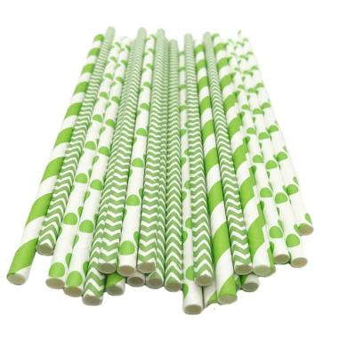 China Factory Wholesale Disposable Biodegradable Environmental Friendly Paper Straws Can Be Customized Logo for sale