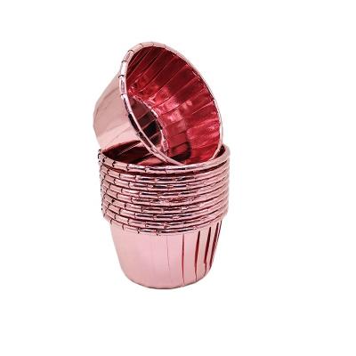 China Disposable Foil Cake Cupcakes Metallic Baking Paper Cup For Wedding for sale