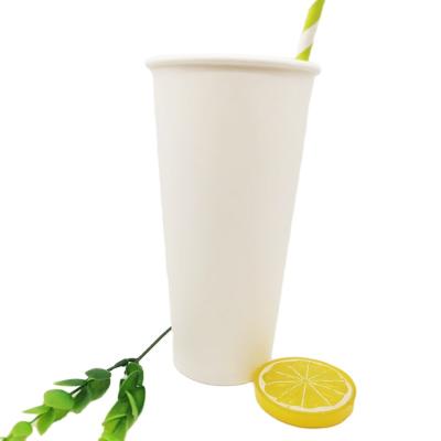 China Wholesale Custom Degradable Factory Stocked Boba Milk Tea Paper Cups for sale