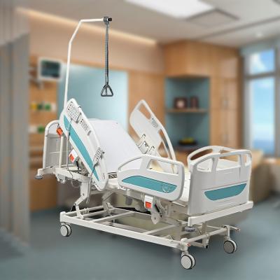 China 5 Functions Hospital Bed Multifunctional Electric Adjustable Anti-Roll With OEM Environmental Electrostatic Service Bed For Clinic Use for sale