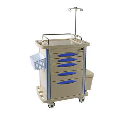 China Flexible ABS Treatment Trolley Mobile Medicine Cart With Drawer For Hospital Nursing Use for sale