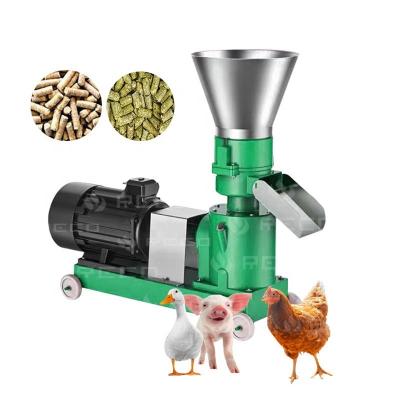 China Producing Animal Feed Pellets Small Household 260 400 Alfalfa Pet Chicken Poultry Concentrate Feed Pelletizer Making Equipment Machine for sale