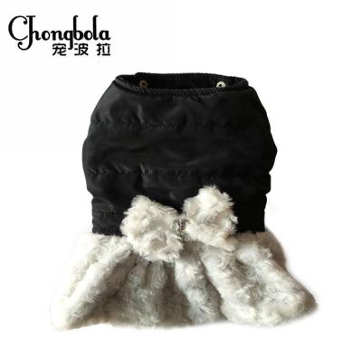 China Sustainable Fall And Winters Warm Soft Luxury Dog Clothes Custom Pet Dog Dress Clothes for sale