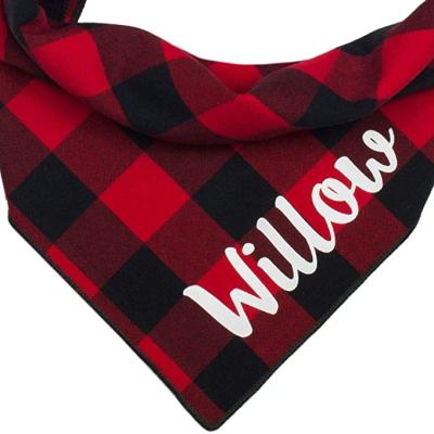 China Viable Wholesale Cheap Dog Tweed Bandana With Custom Logo for sale