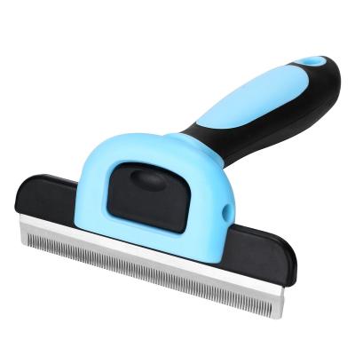 China Sustainable Household Pet Grooming Brush Effectively Reduces Shedding By Up To 95% Deshedding Professional Tool For Dogs And Cats for sale