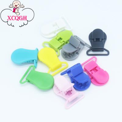 China BPA Free KAM 25MM Pacifier Clips Holder Mom DIY Mummy Baby Plastic Chain Chupeta Nipple Holder Mix Random Colors for sale