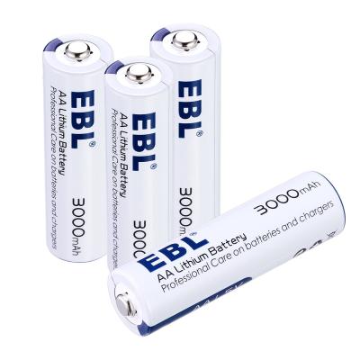 China Long Lasting 3000mAh Rechargeable Cell Batteries , AA Lithium Ion Battery 1.5V Anti leakage for sale