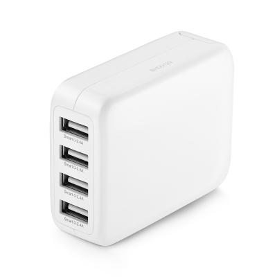 China 4.8A 4 Ports USB Charger  Multi Port Travel Charger With US / UK / EU / AU Plugs for sale