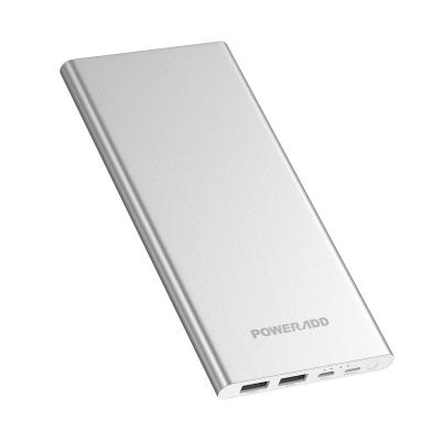 China Slim External Battery Micro USB Quick Charge Power Bank With Dual Input Output for sale