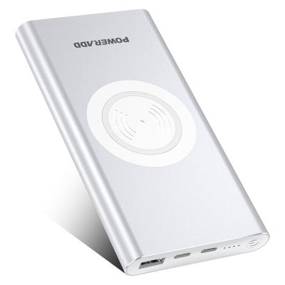 China Fast Charge Qi Wireless Power Bank Charger 10000mah , Wireless Charging External Battery for sale