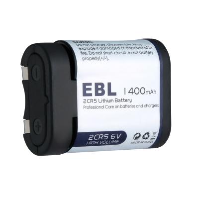 China 6 Volt  Photo Lithium Battery EBL 2CR5 High Energy Density 34.0 × 16.7 × 45.0mm for sale