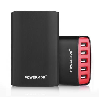 China 40W 5 Port USB Charger Desktop Charging Station For Smartphones and Tablet for sale