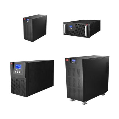 China Computer UPS Power Supply Relative Pure Sine Wave Inverter UPS with Battery Input 12V Output 220V Battery 600VA LCD Display for sale