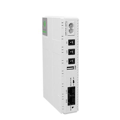 China High Quality 10400mAh Mini UPS DC Chassis 5V 9V 12V DC 15v 24v POE 1018P Backup Uninterruptible Power Supply for sale