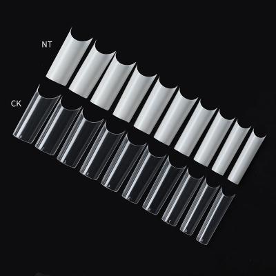 China DIY Nail Art Wholesale ABS No C Curve XXL Square Nail Tips Coffin Nails Straight Logo Long French Non C Curve XXL Square Tips for sale