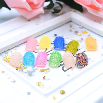 China Easy Apply Nail Art Rhinestone Decorations Pixie Nails Pixie Nails Crystal Beads Multicolor ab 3D Glitter for sale