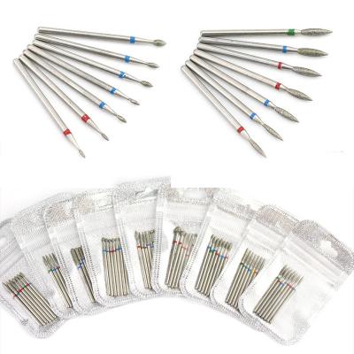 China 7Pcs Nail Drill Bit Carbide Set Diamond Cutters Manicure Silicon Ceramic Stone Milling Cutter Pedicure Manicure Machine Nail Drill Bit Set for sale