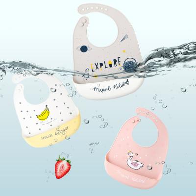 China Antibacterial Soft Waterproof Baby Bowl Set Kids Washable Silicone Place Mat Silicone Baby Bibs With Pocket Easily Clean For Baby Drinking for sale