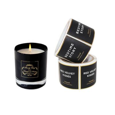 China Waterproof Candle Sticker Label Candle Warning Label Sticker Candle Stickers for sale