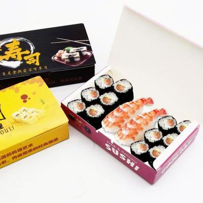 China Free Purchase Sample Recyclable Sushi Box Takeaway Paper Box Package Box for sale