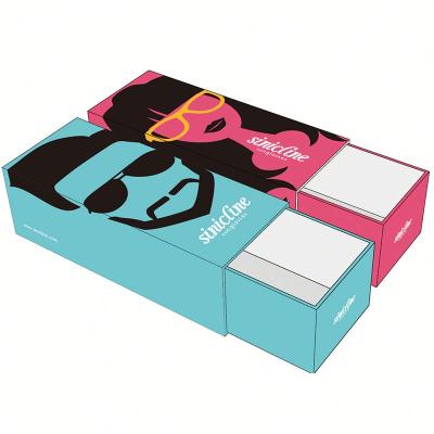 China Free sample recyclable sunglasses packaging boxes phone glasses eye band sutom gift box for sale