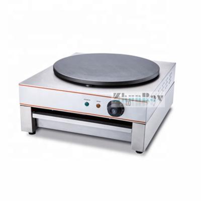 China COMMERCIAL ELECTRIC CREPE MACHINE WITH HEAVY DUTY 25KG WEIGHT STRONG HOT PLATE for sale