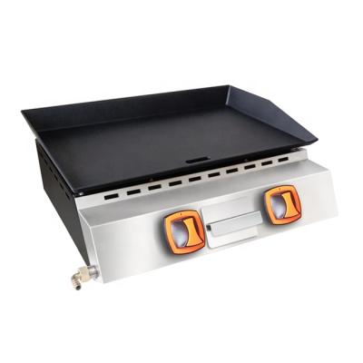 China OUTDOOR BURNER PLANCHA, BARBECUE STAINLESS STEEL HOT SALE OUTDOOR GAS GRILL TWO GRILL for sale