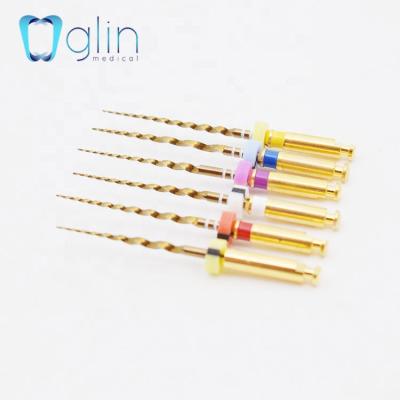 China For Motor Use Technology Dental Heat Treated Rotary Files Super Gold Endo Files 21mm SX-F3 for sale