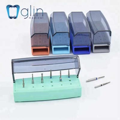 China Diamond Bur Holder Dental Bur Sterilizable Autoclavable Box Desktop Sterilizable Box for sale