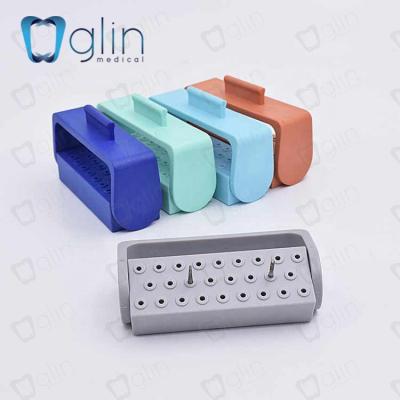 China 26 Hole Sterilizable Desktop Stand Dental Use For Diamond Burs Sterilizable Stand G-014B for sale