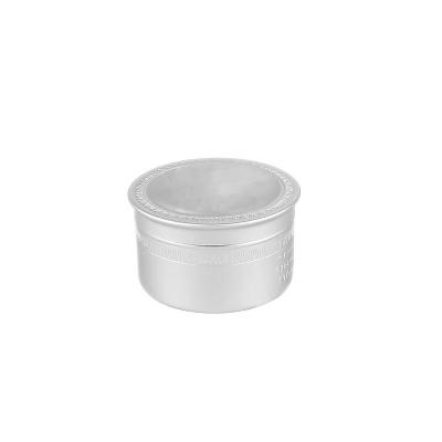 China Round 40ml Cosmetic Empty Cosmetic Aluminum Slid Ca p Top Jars Aluminum Can Tins for sale