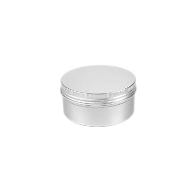 China 200ml Round Screw Cap Ca p Empty Cosmetic Jars Aluminum Jars Cosmetic Aluminum Cans for sale