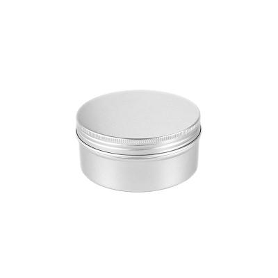 China 150ml Round Empty Cosmetic Aluminum Canisters Aluminum Jars Cosmetic Screw Cap Ca p for sale