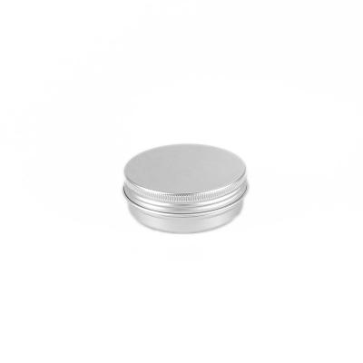 China 60ml Round Empty Cosmetic Aluminum Canisters Aluminum Jars Cosmetic Screw Cap Ca p for sale