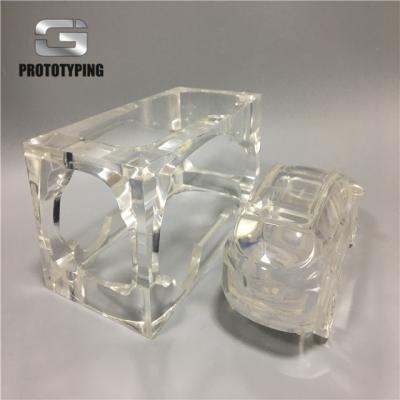 China Car CNC Machining Part CNC PMMA 3D Prototyping Transparent Acrylic Rapid Prototyping Car Model for sale