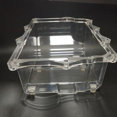 China Good quality car cnc machining parts transparent acrylic pmma structure complex prototype for sale