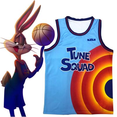 China Space Jam Antibacterial Tank Top Cosplay Costume Air-Platoon #6 James Adult T-Shirt Tops Shorts A New Uniform Clothes Legacy Shirt Vest for sale