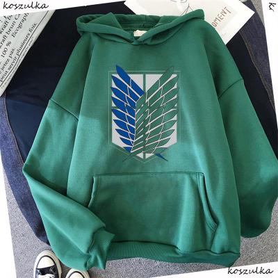 China Anime Cosplay Costume Hoodie Anti-Shrink Attack on Titan Hoodied Streetwear Harajuku Women's Long Sleeve Unisex Sport Ho for sale