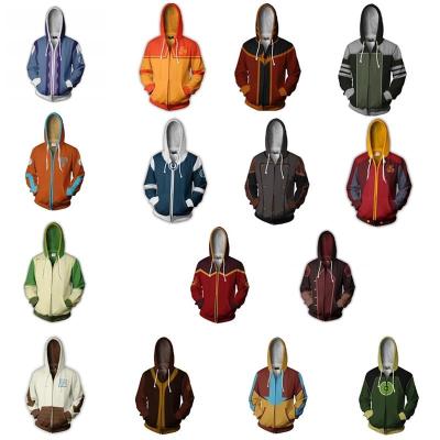 China Anime Avatar Oversized Cosplay Anti-Shrink Suit The Last Airbender Hoodie Sweatshirt Men Women Casual Zipper Jackets for sale