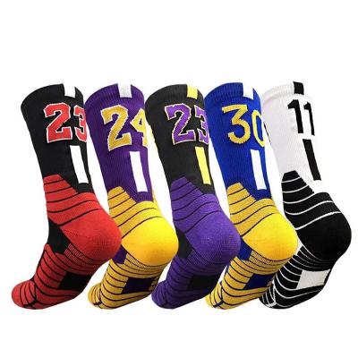 China High Quality Non-slip Adult Men's Non-slip Sports Socks Towel Tube Antibacterial Wholesale Summer Kid Basketball Breathable Socks for sale